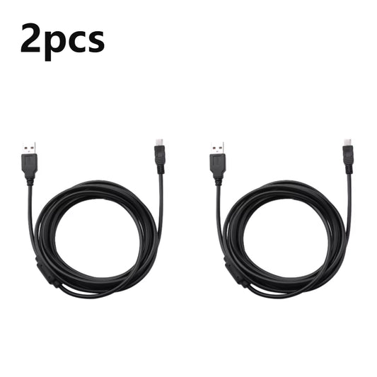 3M Mini USB Cable Power Supply Charge Wire W/Magnetic Ring USB Stable Safety Practical and Durability for Sony PS3 Gamepad