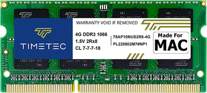 Hynix IC 4GB Compatible for Apple DDR3 1067Mhz / 1066Mhz PC3-8500 for Mac Book, Macbook Pro, Imac, Mac Mini (Late 2008, Early/Mid/Late 2009, Mid 2010) MAC SODIMM Memory RAM Upgrade