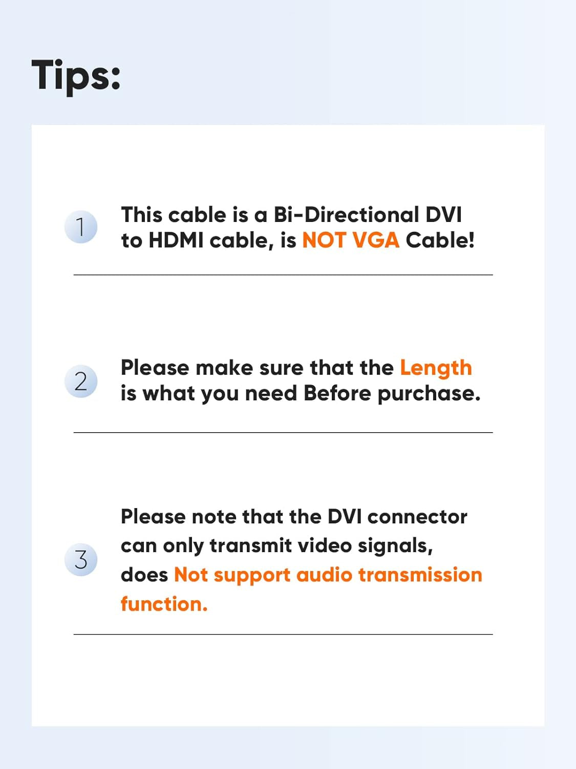 DVI to HDMI Cable, 6.6Ft HDMI Male to DVI-D Male Bi-Directional Adapter Cable, HDMI to DVI-D 24+1 High Speed Cable Support 1080P HD for Raspberry Pi, Xbox One, PS5, Blue-Ray